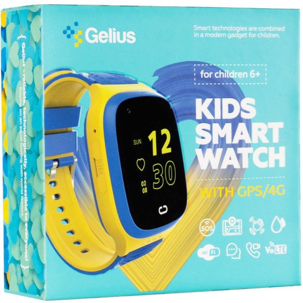 Дитячий смарт годинник Gelius GPS/4G (IP67) GP-PK006 90386 фото