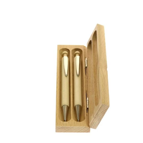 ЕКО набір дерев'яний (ручка + олівець) у футлярі 95574111 фото